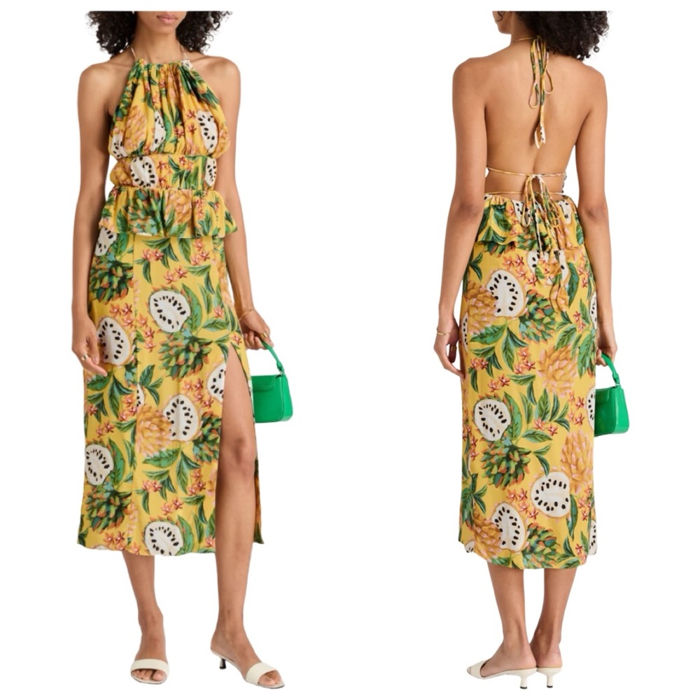 FARM Rio Tropical Halter Dress. NWT